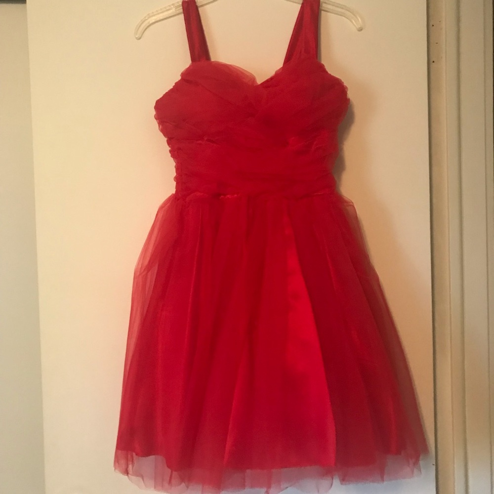 Red Tool Homecoming Dress